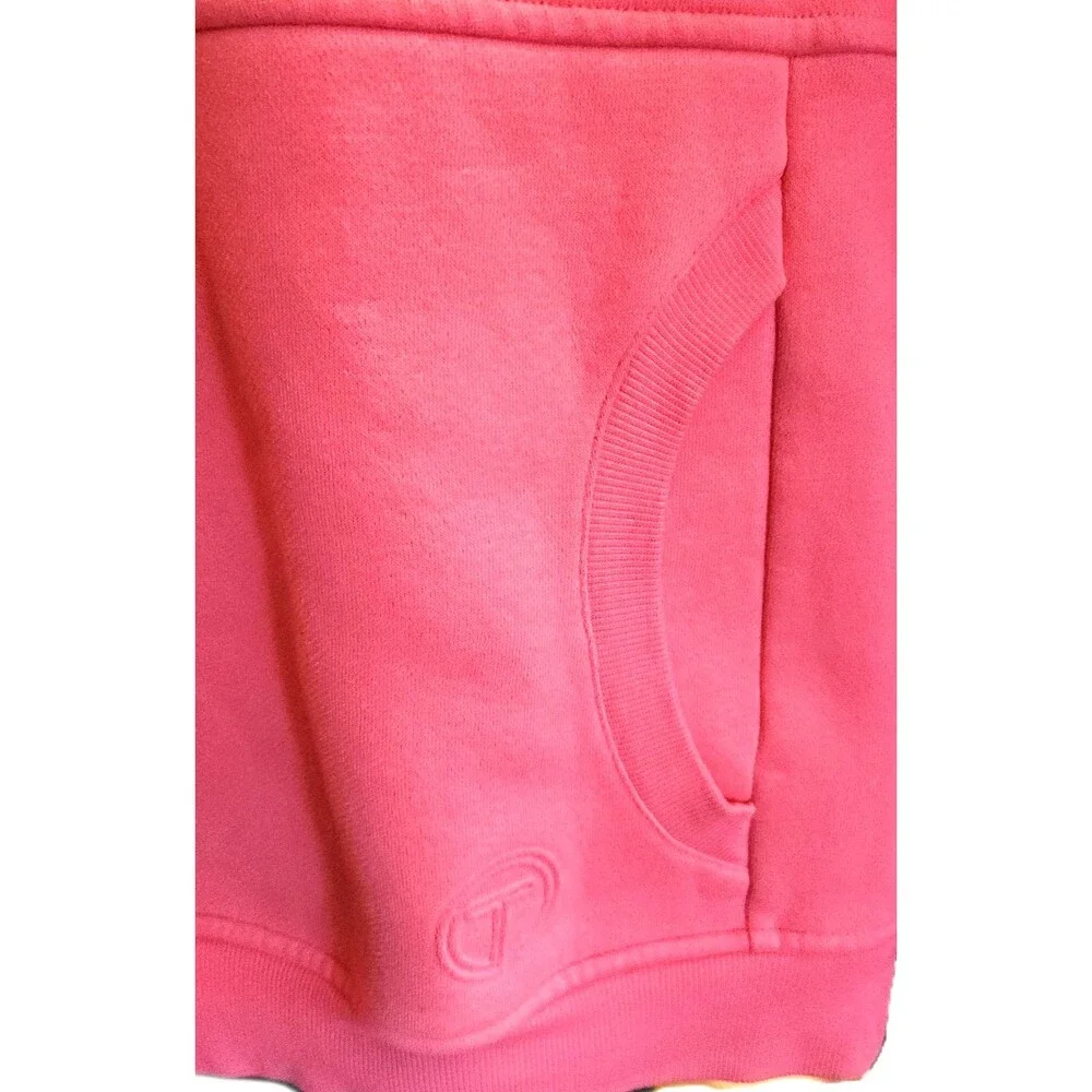 T byTalbots Crewneck Sweatshirt Pink Raglan Sleeve Pocket Womens Size M